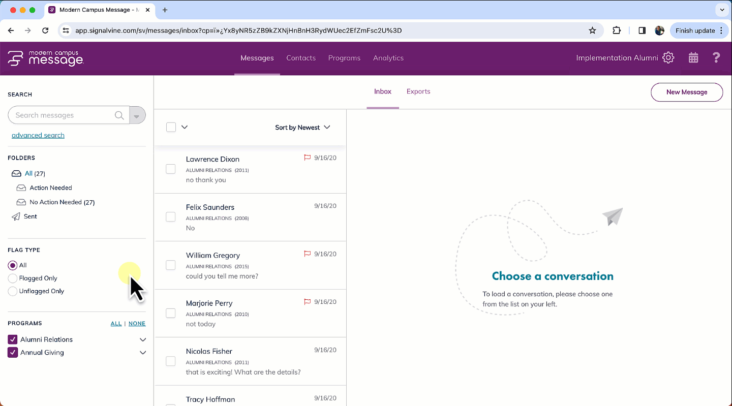 Manage User Caseload Using “Groups” Message Support Resource Portal